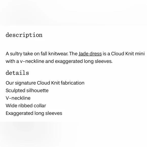 Frankie’s Bikinis Jade Knit Mini Dress LS NWT S Black (OTR0054) - Picture 6 of 8